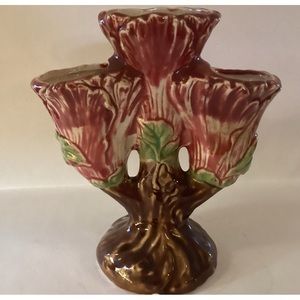 Vintage parrot tulip vase